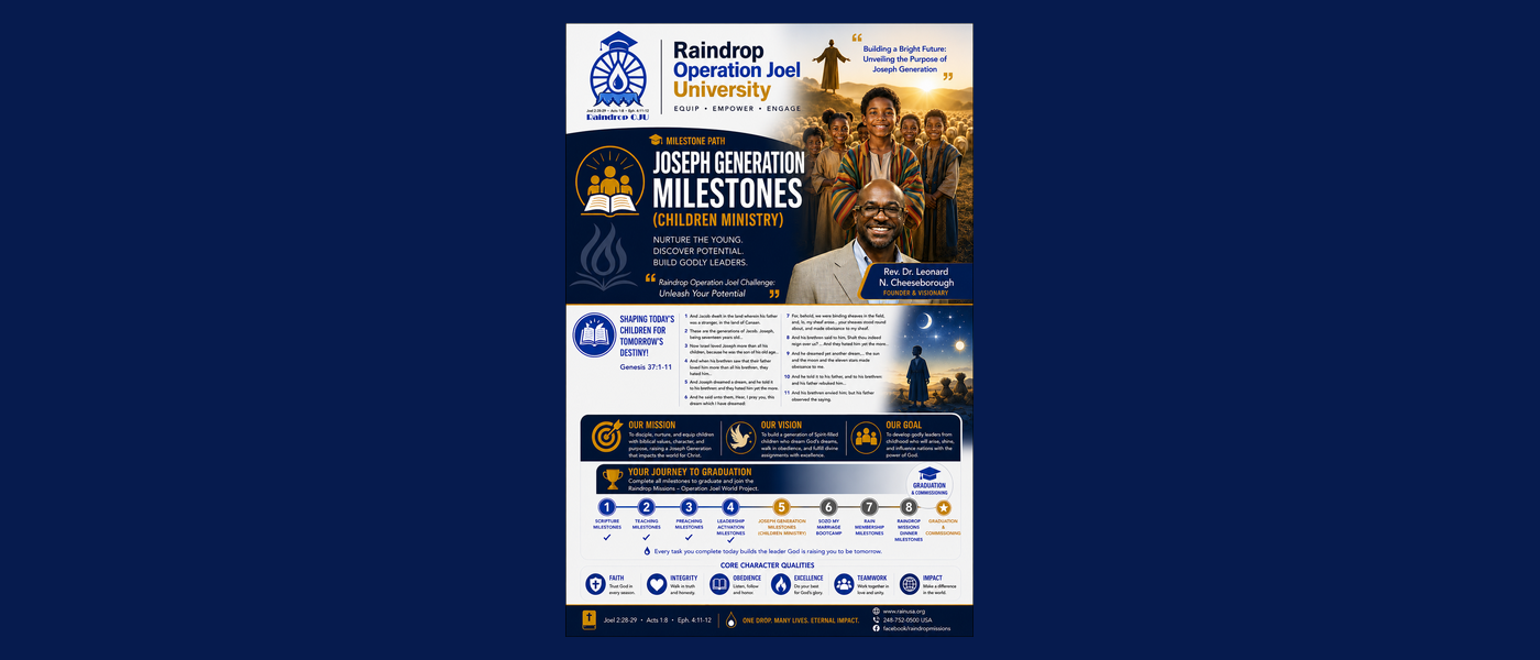 Joseph Generation Milestones