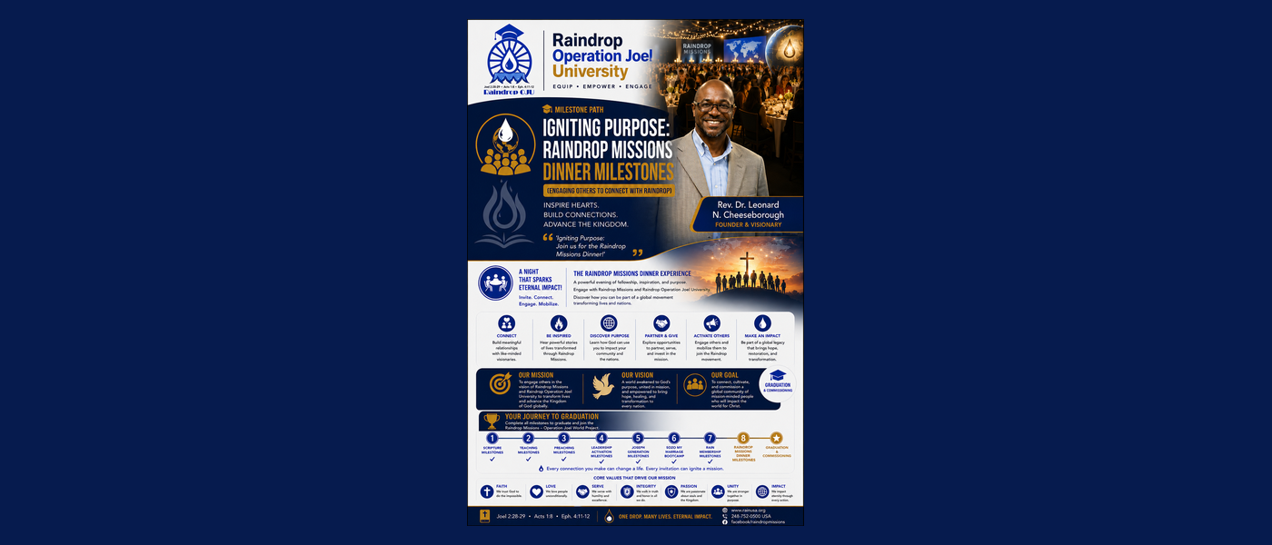 Raindrop Missions Dinner