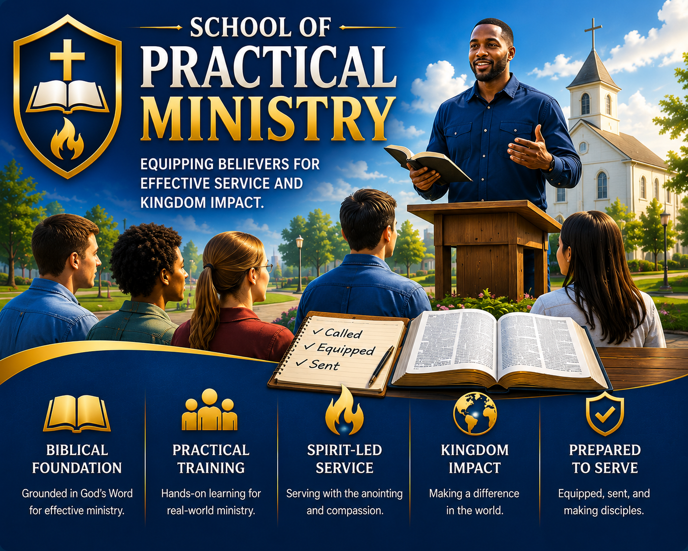 School of Practical Ministry banner