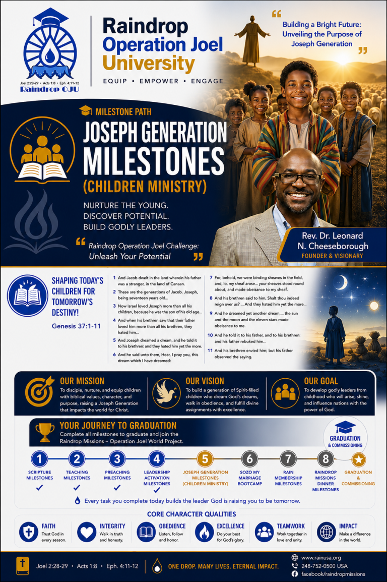 Joseph Generation Milestones