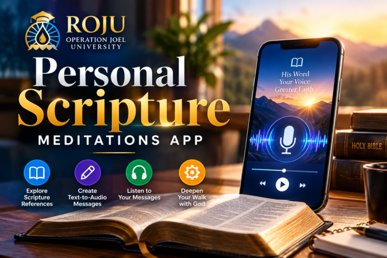 Personal Scripture Meditations App