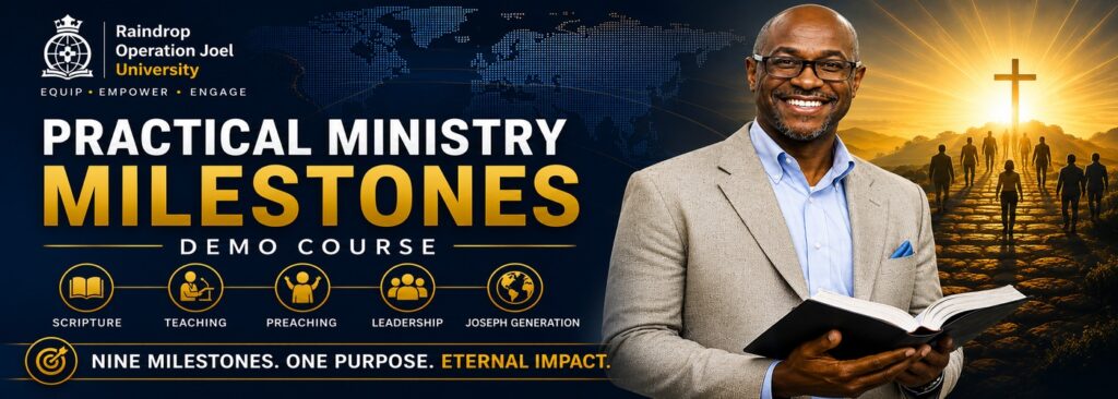 Practical Ministry Milestones — Demo Course Course Details Banner